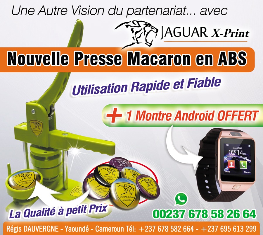 Une montre connectée Android Offerte pour tout achat d'une Presse à Macaron